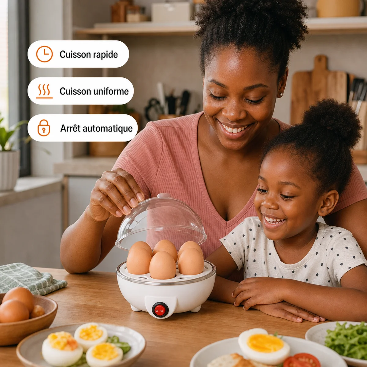 Cuiseur à œufs multifonction – Mini machine petit-déjeuner à cuisson r 2