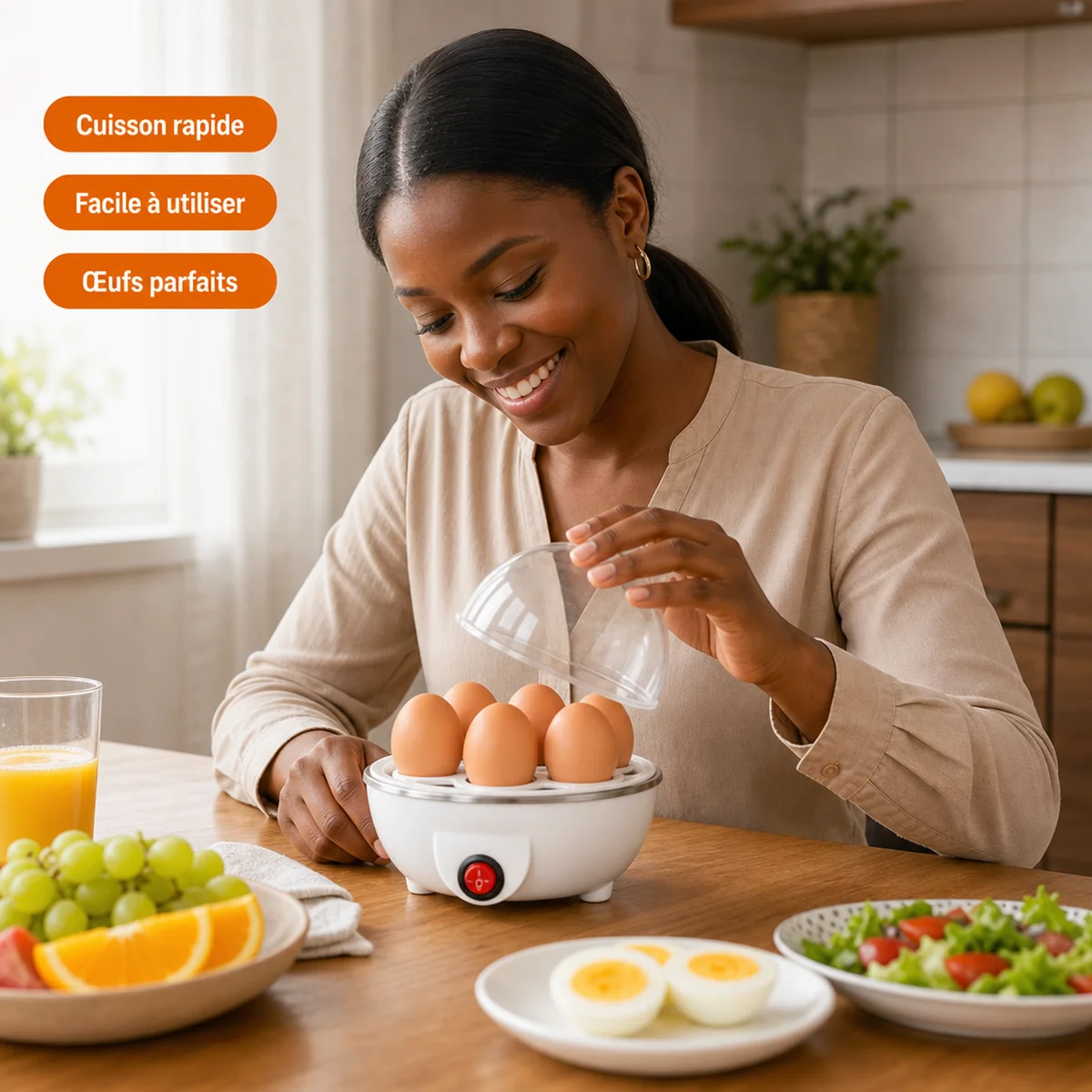 Cuiseur à œufs multifonction – Mini machine petit-déjeuner à cuisson r 5
