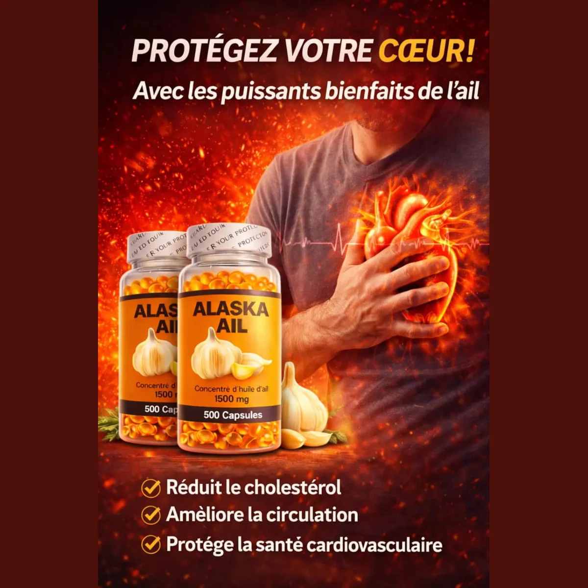 Alaska Garlic de 500capsules pour un traitement complet 🍀 4