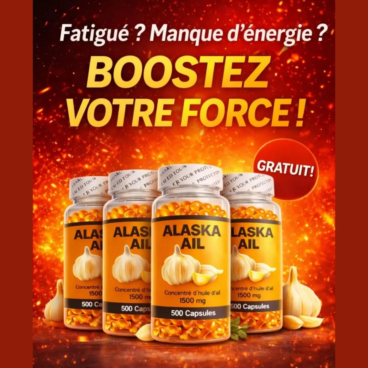Alaska Garlic de 500capsules pour un traitement complet 🍀 6