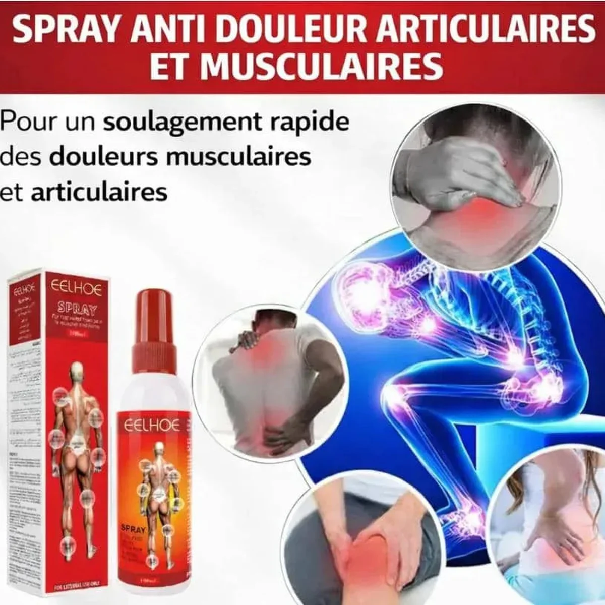 Spray Anti-Douleur - Soulagement Rapide - BJ