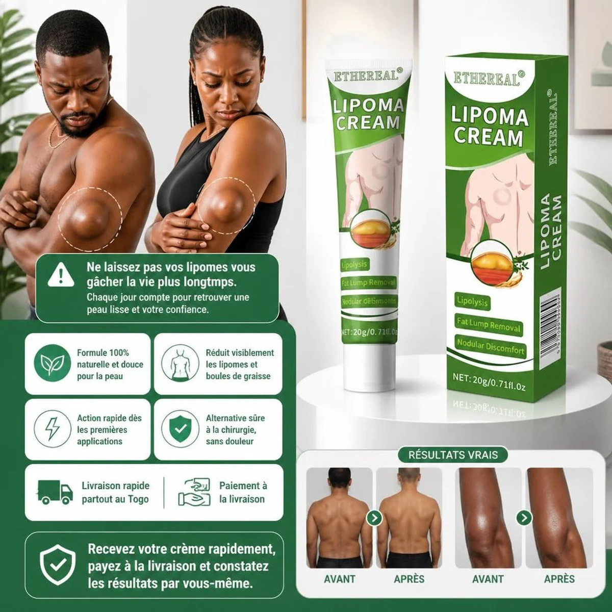 Éliminez vos lipomes et boules de graisse naturellement sans chirurgie 🇧🇯 7