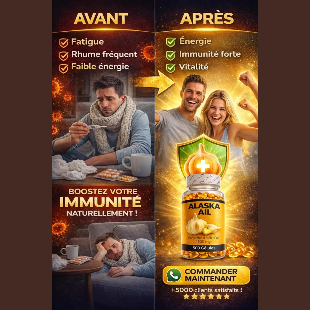 Alaska Garlic de 500capsules pour un traitement complet 🍀 5