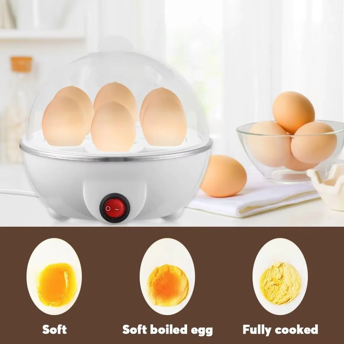Cuiseur à œufs multifonction – Mini machine petit-déjeuner à cuisson rapide 3
